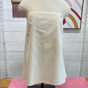 Le Lis Cream Strapless Tank Top